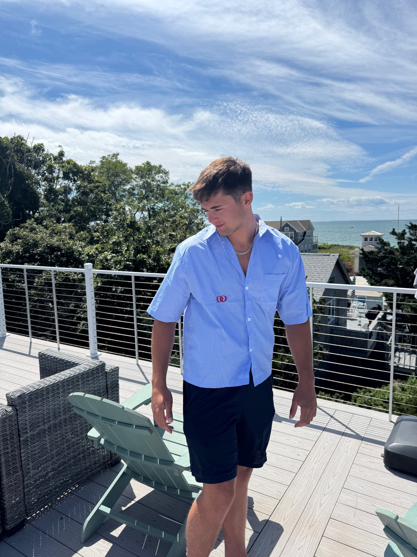 Club Issue Boxy Pinstripe Shirt