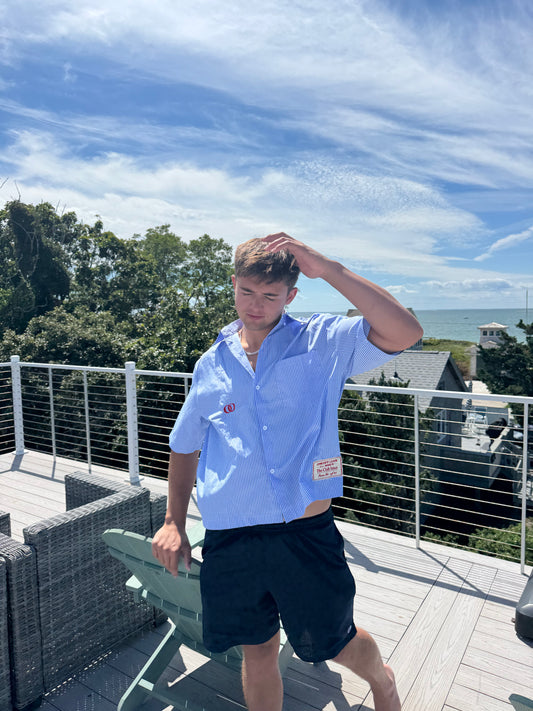 Club Issue Boxy Pinstripe Shirt